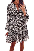 Chantal - Trendy Panterprint Jurk