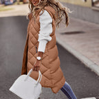 Lina - Bodywarmer dames lang
