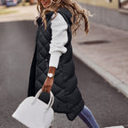 Lina - Bodywarmer dames lang