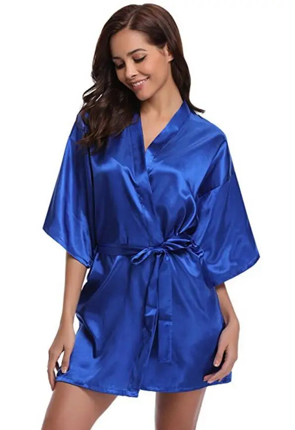 Dana - Sexy Satijnen Kimono