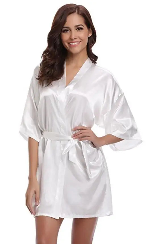 Dana - Sexy Satijnen Kimono