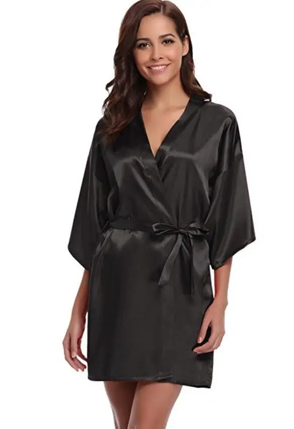 Dana - Sexy Satijnen Kimono
