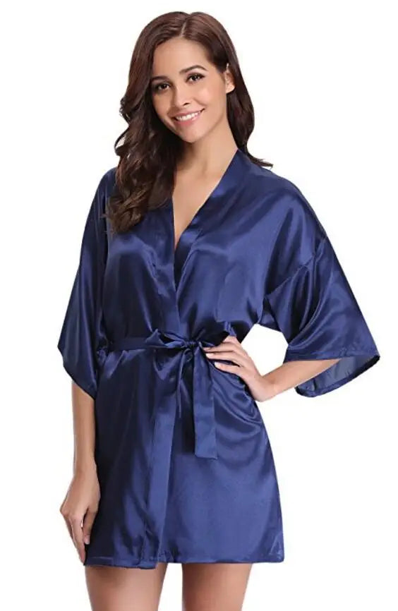 Dana - Sexy Satijnen Kimono