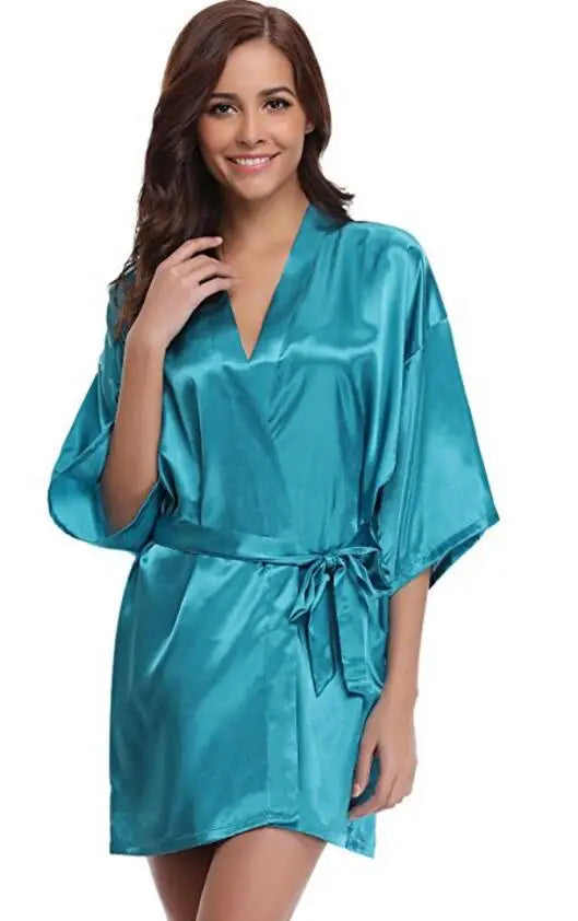 Dana - Sexy Satijnen Kimono