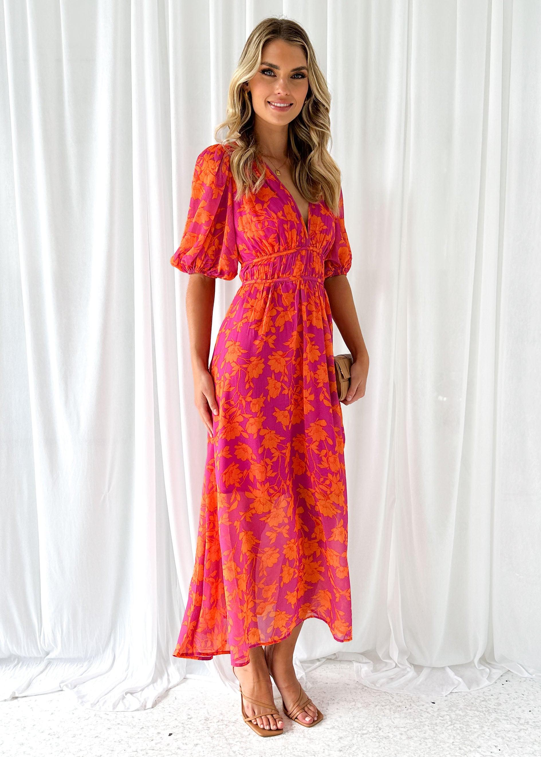 Claudia – Luchtige Zomerjurk Met Een Speels Patroon, Linnenmix