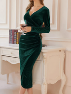 Elisa - Chique Fluwelen Jurk