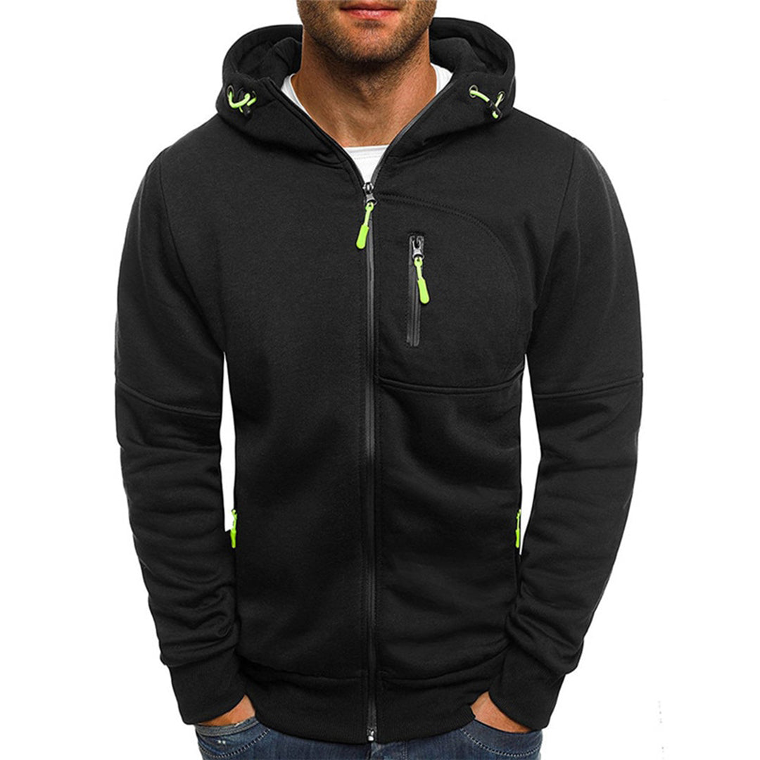 Heren Trui Met Rits Capuchon Sportief Comfortabel