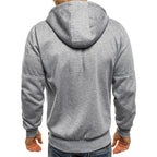Heren Trui Met Rits Capuchon Sportief Comfortabel