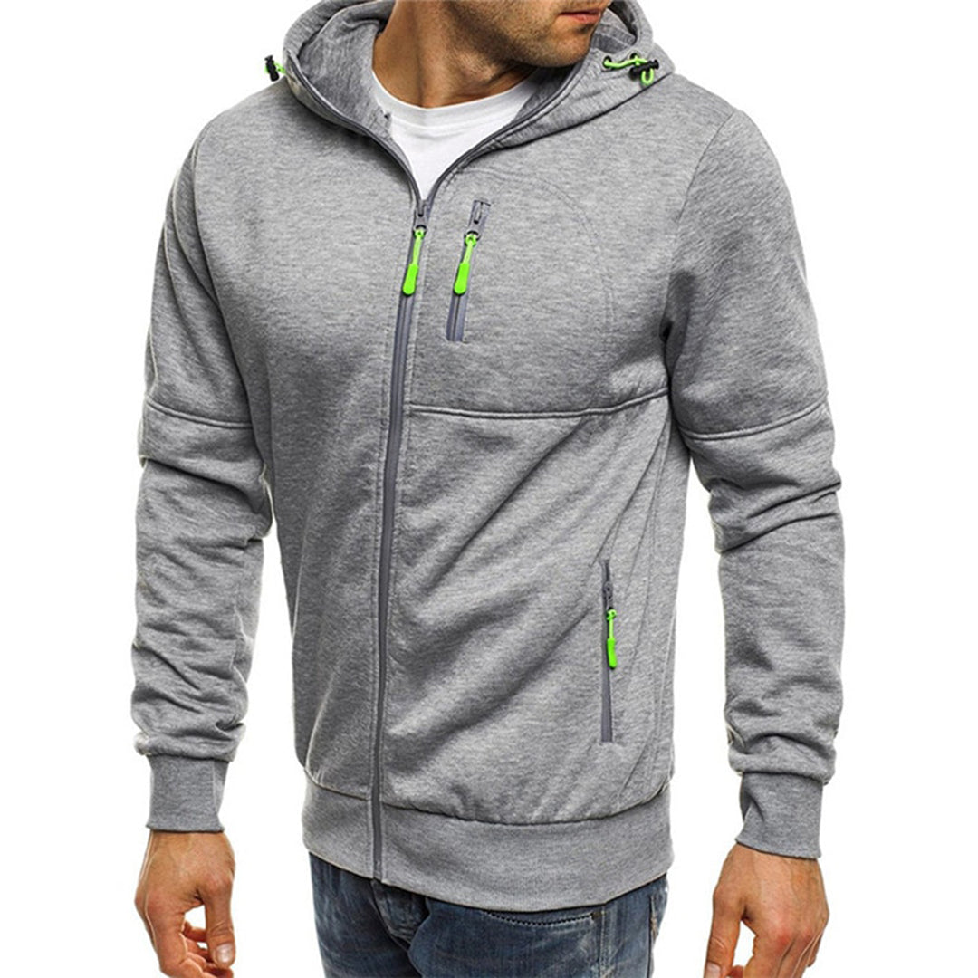 Heren Trui Met Rits Capuchon Sportief Comfortabel