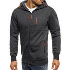 Heren Trui Met Rits Capuchon Sportief Comfortabel