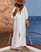 Nathalie - Luchtige Linnen Strandjurk