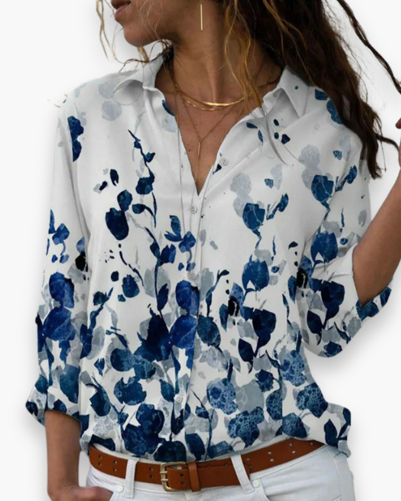 Elegante Blouse Voor Dames met Print | Licht en Ademend