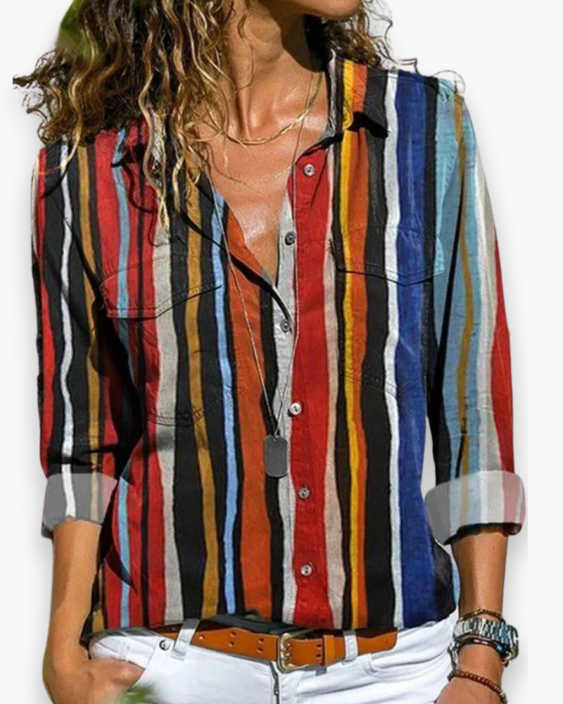 Elegante Blouse Voor Dames met Print | Licht en Ademend