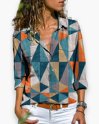 Elegante Blouse Voor Dames met Print | Licht en Ademend