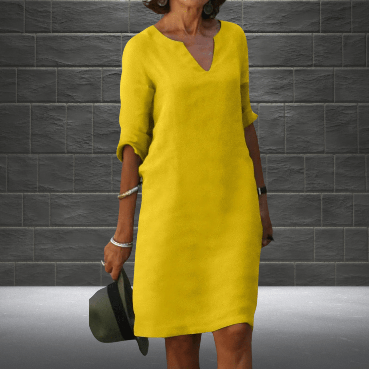 Sandra - Comfortabele Midi Zomerjurk