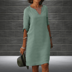 Sandra - Comfortabele Midi Zomerjurk
