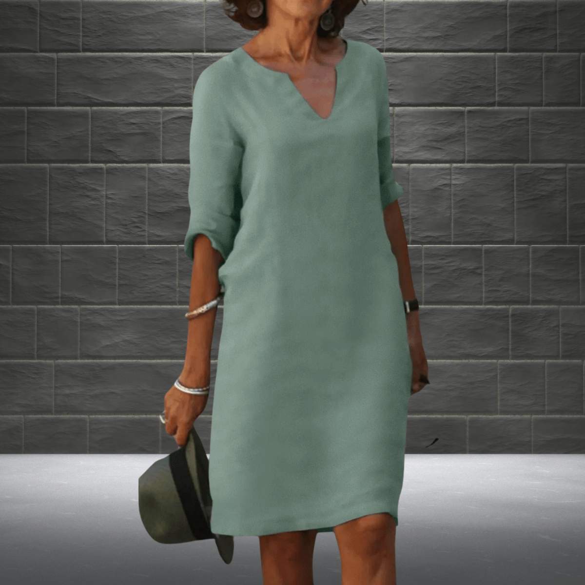 Sandra - Comfortabele Midi Zomerjurk
