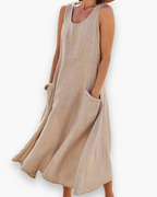 Luchtige zomerjurk voor dames | Midi Elegant