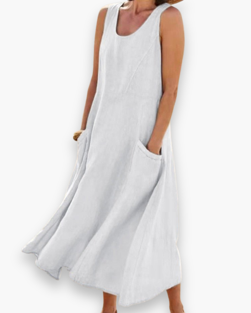Luchtige zomerjurk voor dames | Midi Elegant