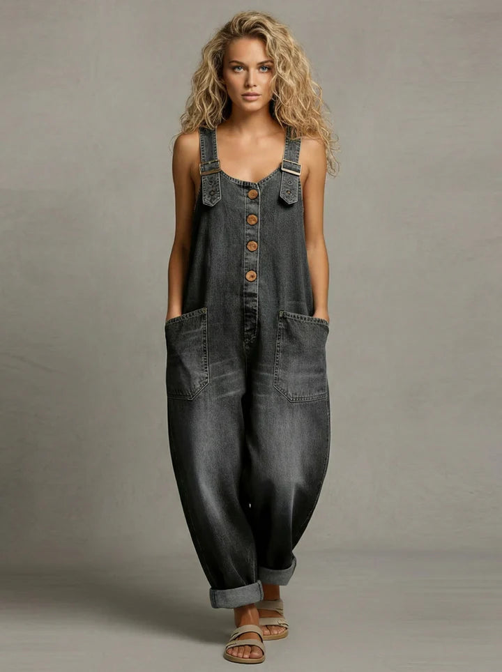 Molly - Dames Denim Jumpsuit