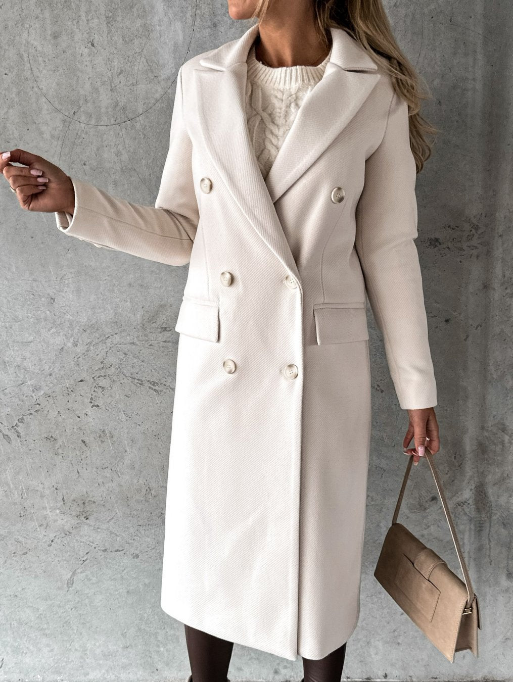 Martina - Lange jas dames elegant