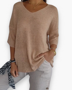 Nura | Luchtige Dames Top met V-hals - Comfortabel en Casual