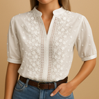Élise | Trendy witte blouse