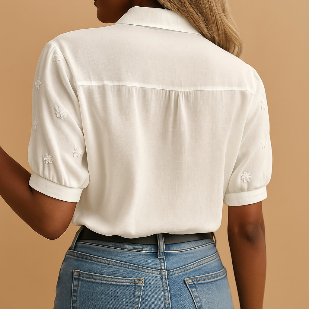 Élise | Trendy witte blouse