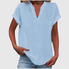 Xavinah | Comfortabele blouse met V-hals
