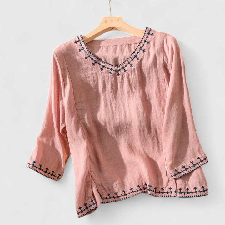 Taysia | Elegante Blouse met V-hals