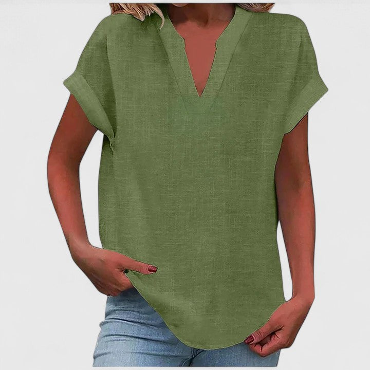 Xavinah | Comfortabele blouse met V-hals