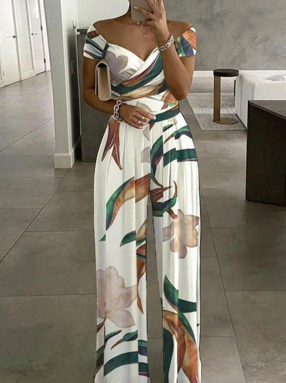 Casual Wide Leg Jumpsuit | Trendy Print En Comfort