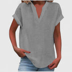 Xavinah | Comfortabele blouse met V-hals
