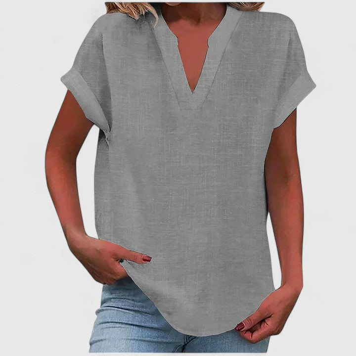 Xavinah | Comfortabele blouse met V-hals