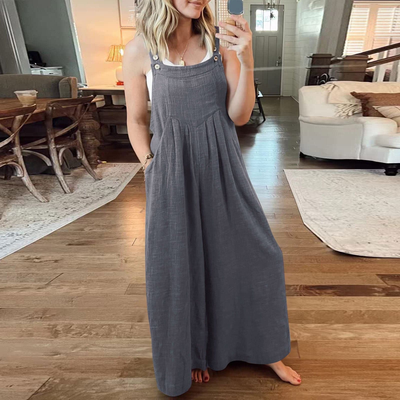 Elsa - Jumpsuit Met Wijde Pijpen En Elegant Silhouet