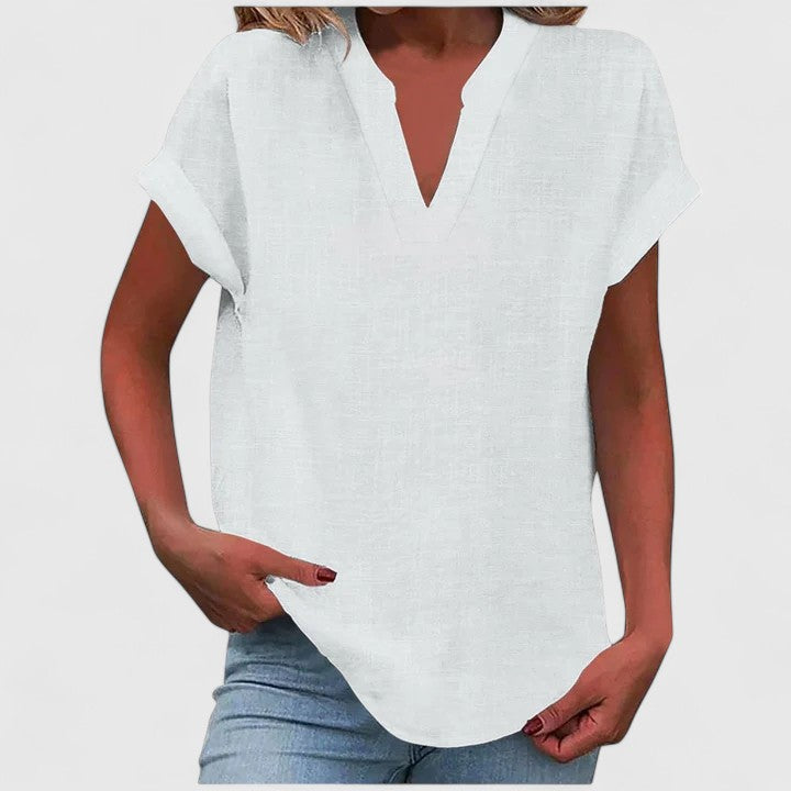 Xavinah | Comfortabele blouse met V-hals