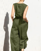 Norah - Mouwloze Jumpsuit Met Wijde Pijpen En Trendy Design