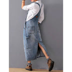 Mila - Trendy Denimjurk Met Knopen En Flatterende Pasvorm