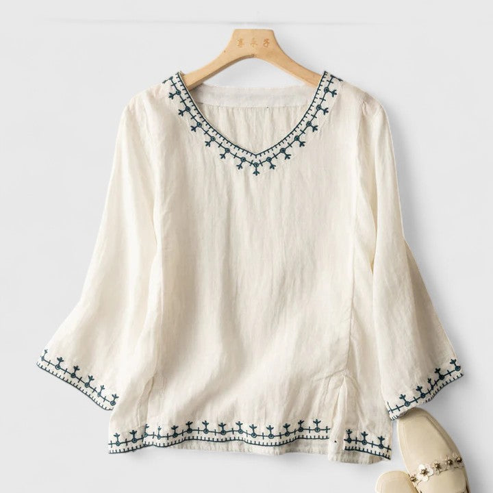 Taysia | Elegante Blouse met V-hals