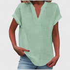 Xavinah | Comfortabele blouse met V-hals