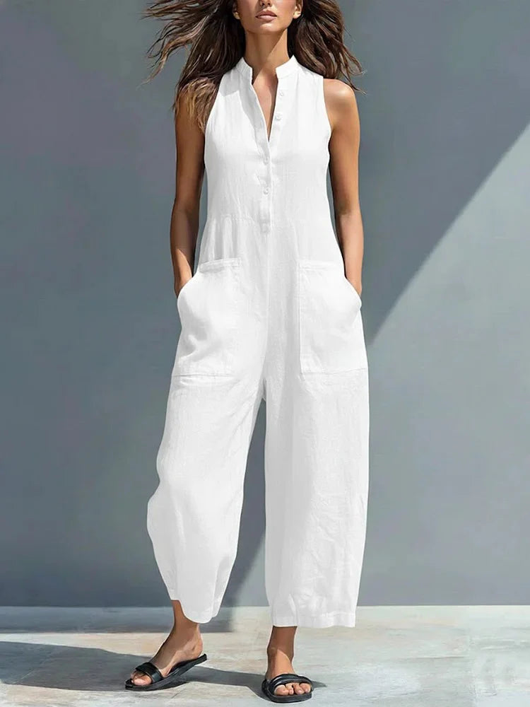 Lallie™ Elegante Mouwloze Jumpsuit