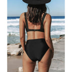 Hilde - Effen Hoge Taille Bikini