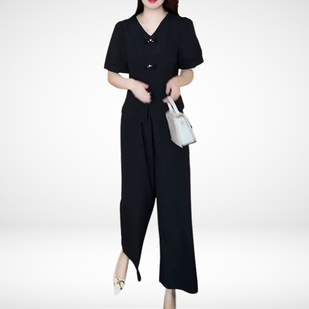 Elsie™ Elegante Korte Mouwen Twee-Delige Set