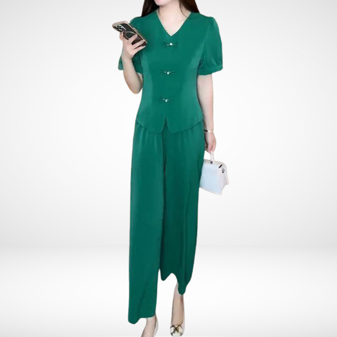 Elsie™ Elegante Korte Mouwen Twee-Delige Set