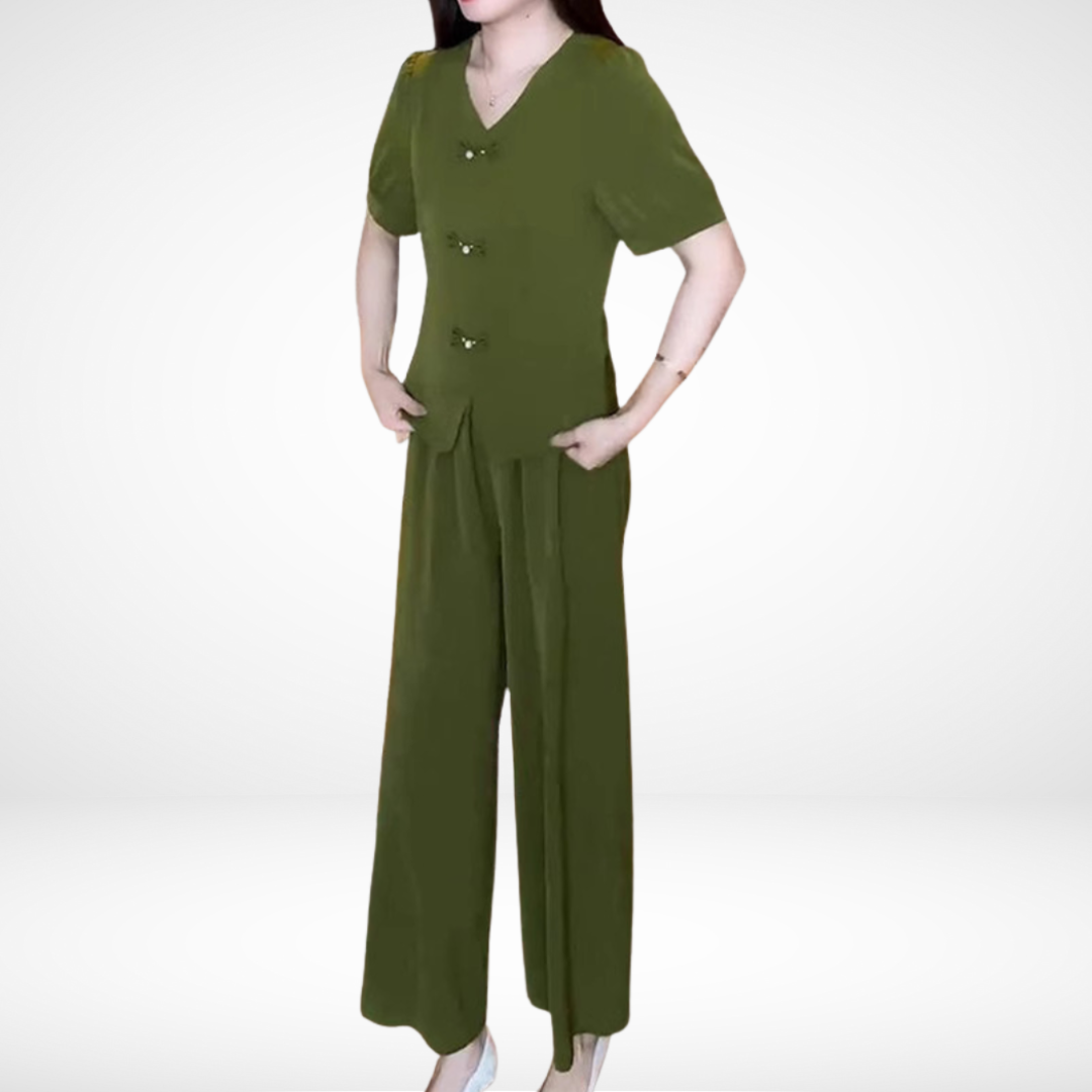 Elsie™ Elegante Korte Mouwen Twee-Delige Set