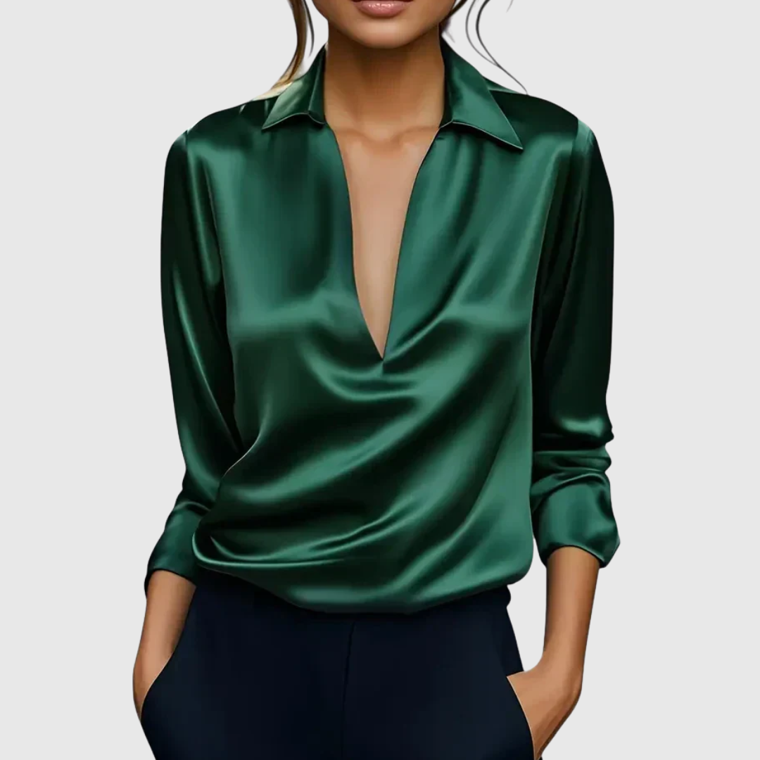 Calvina | Verfijnde Blouse