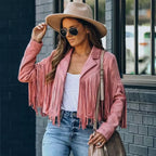 Zanda - Jas chic franjes Dames