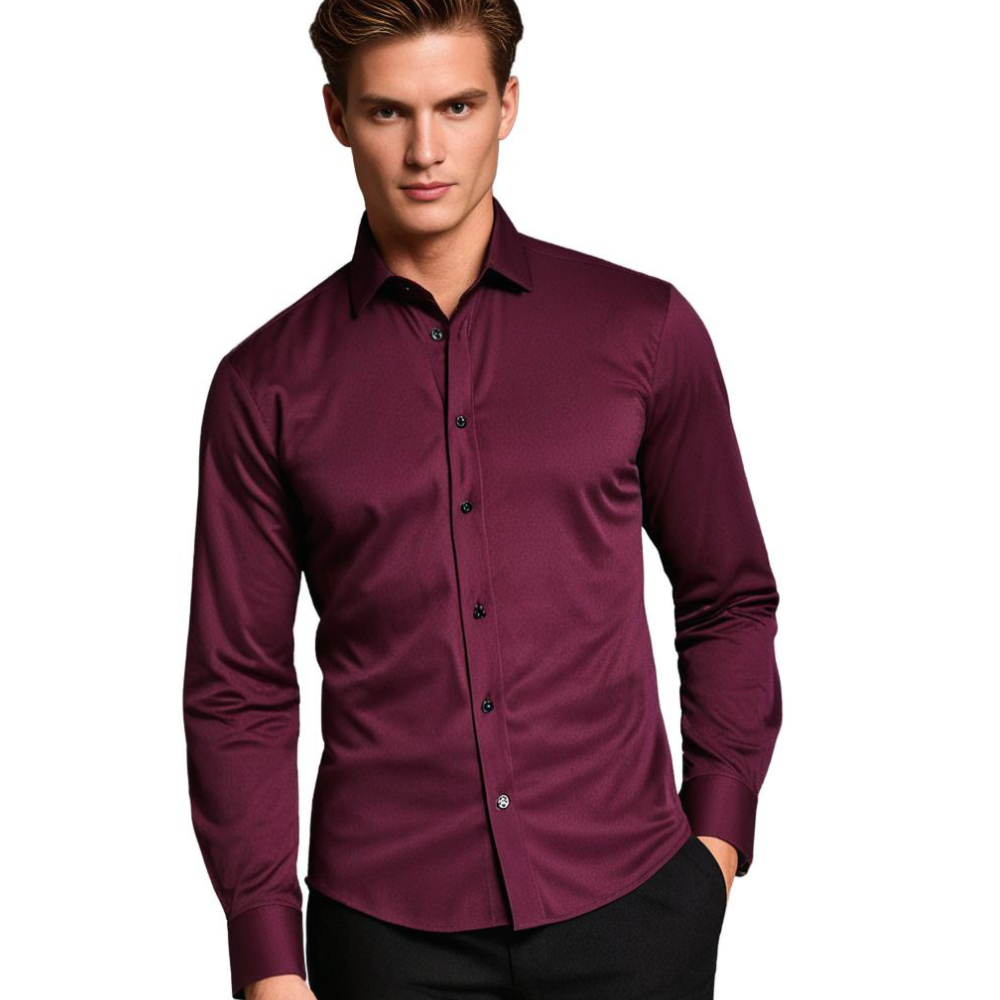 Liam - Overhemd heren stretch