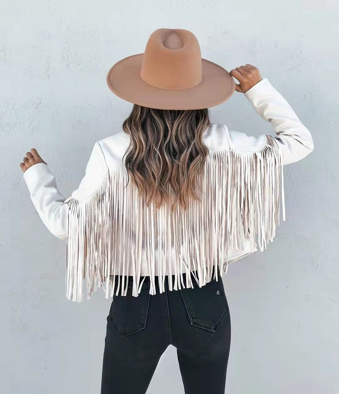 Zanda - Jas chic franjes Dames