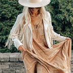Zanda - Jas chic franjes Dames